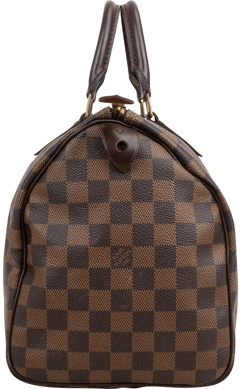Louis Vuitton Monogram Damier Ebene Canvas Speedy 30 Handbag Bruin