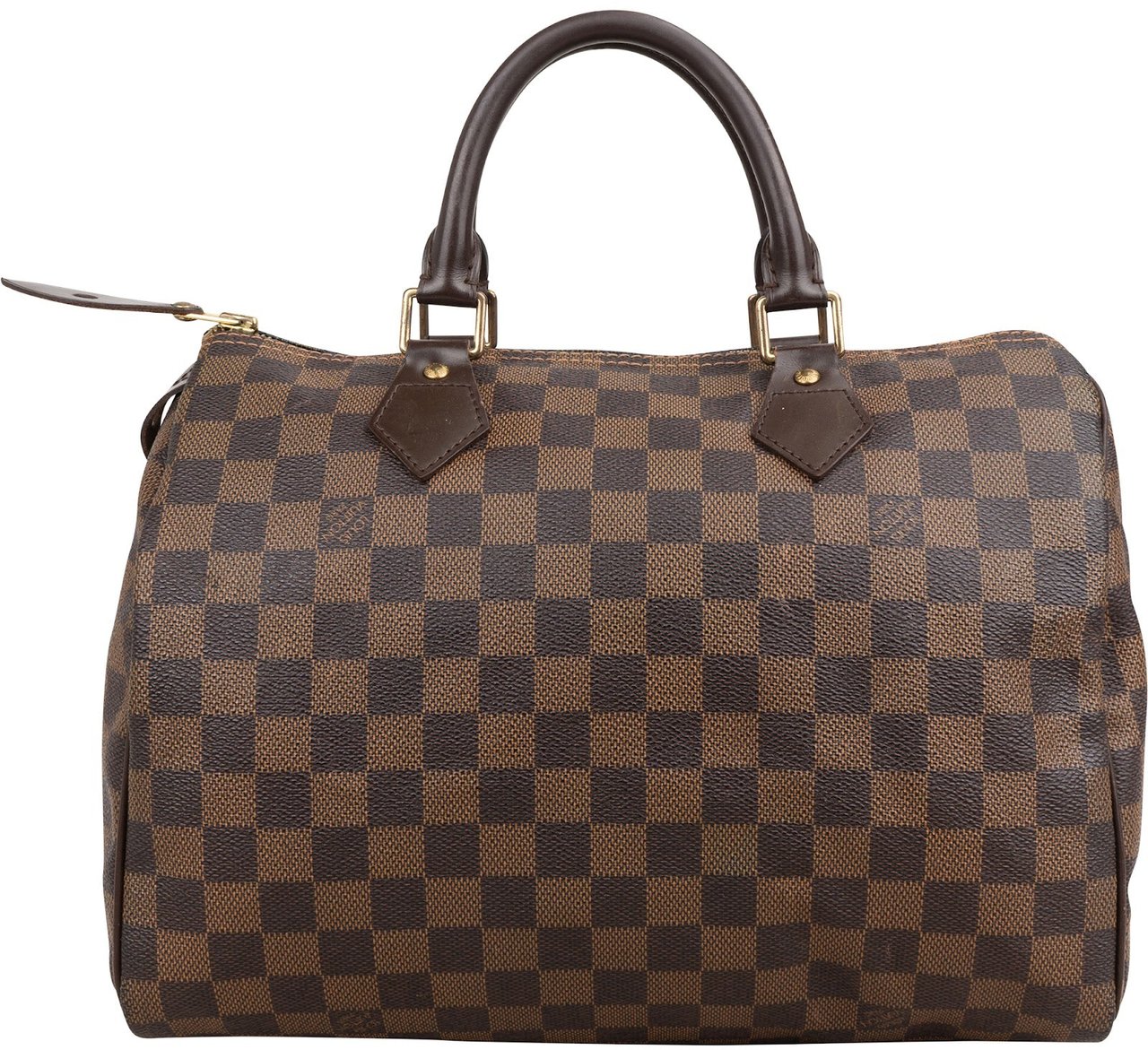 Louis Vuitton Monogram Damier Ebene Canvas Speedy 30 Handbag Bruin