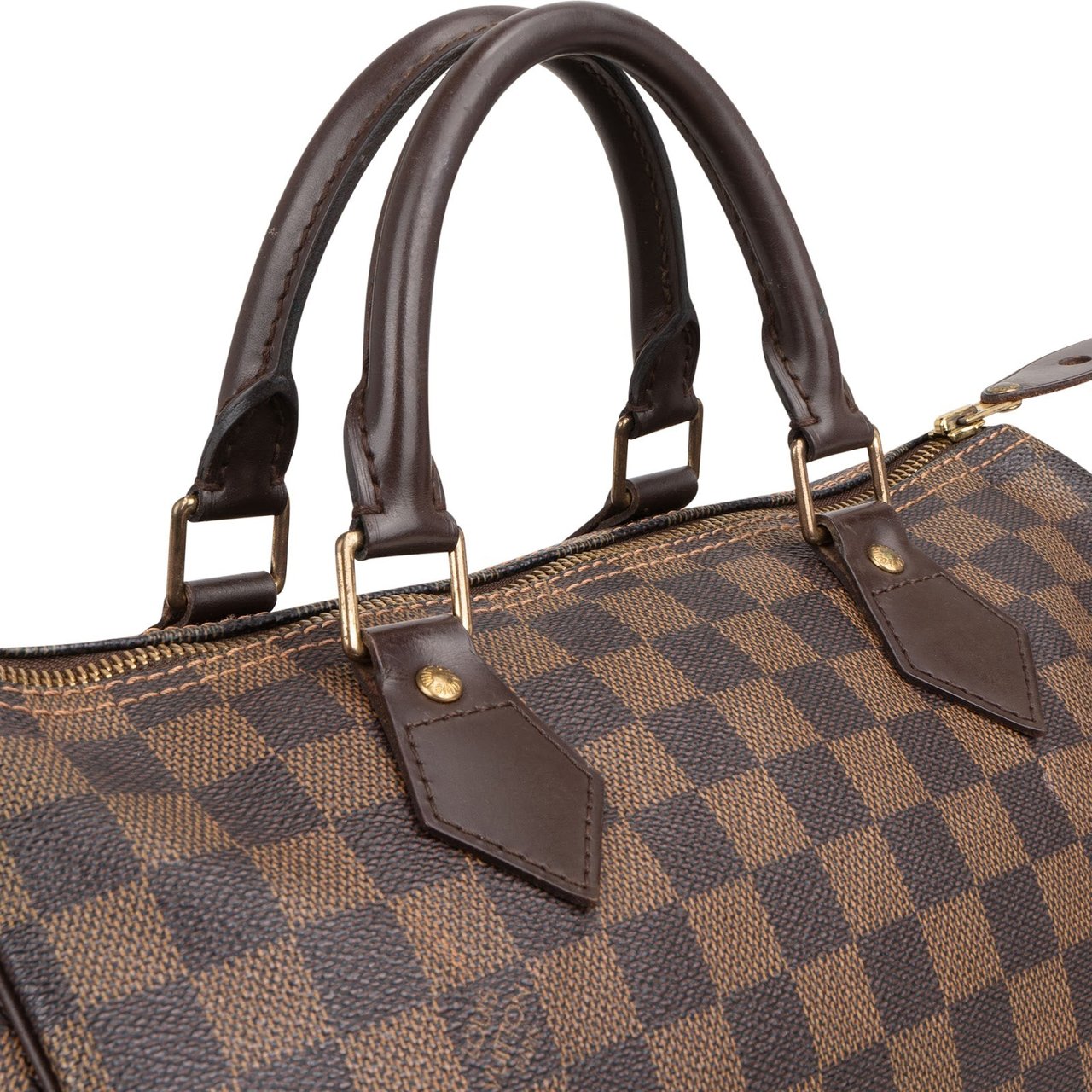 Louis Vuitton Monogram Damier Ebene Canvas Speedy 30 Handbag Bruin