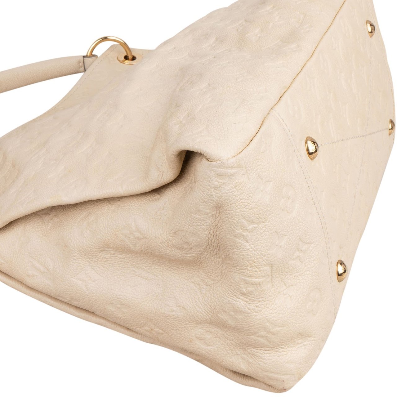 Louis Vuitton Leather Monogram Empreinte Artsy MM Shoulder Bag Wit