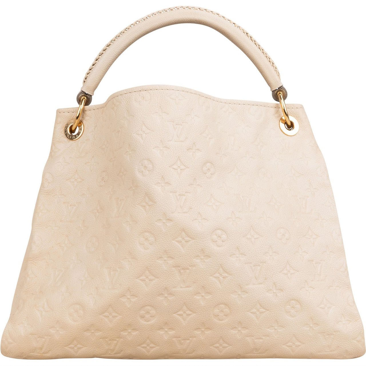 Louis Vuitton Leather Monogram Empreinte Artsy MM Shoulder Bag Wit