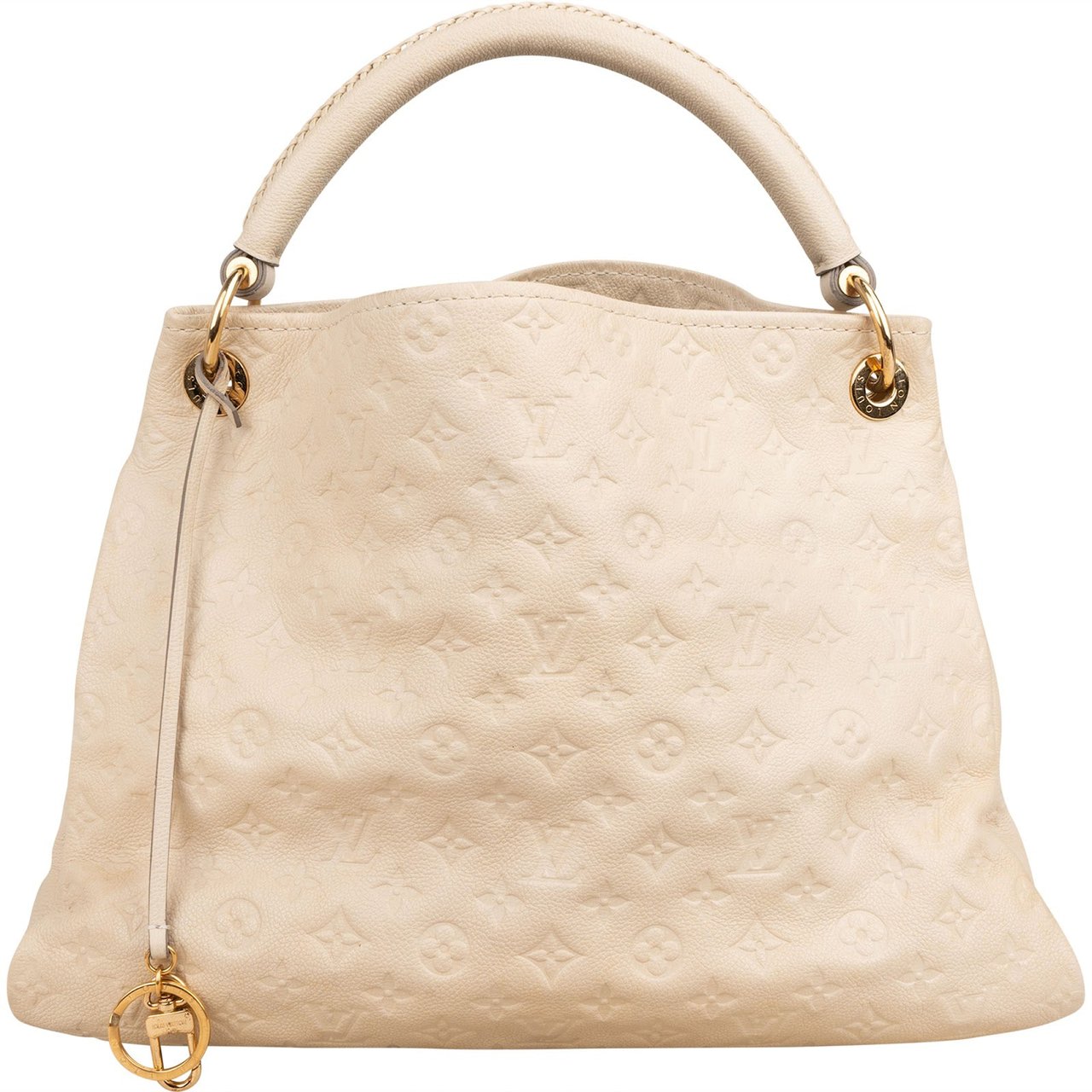 Louis Vuitton Leather Monogram Empreinte Artsy MM Shoulder Bag Wit