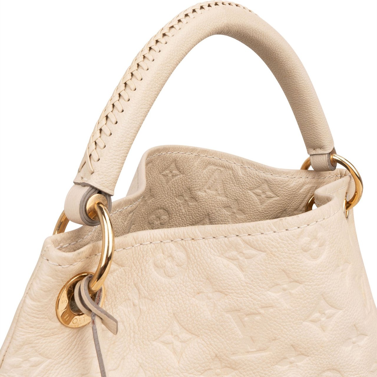 Louis Vuitton Leather Monogram Empreinte Artsy MM Shoulder Bag Wit