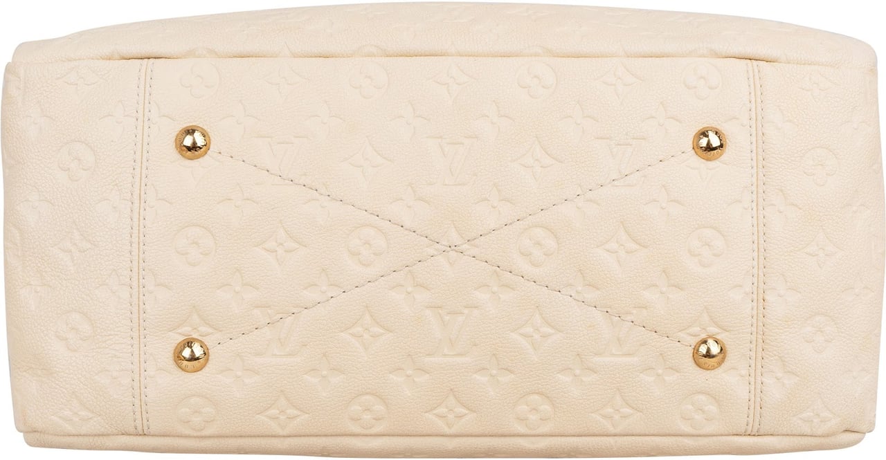 Louis Vuitton Leather Monogram Empreinte Artsy MM Shoulder Bag Wit