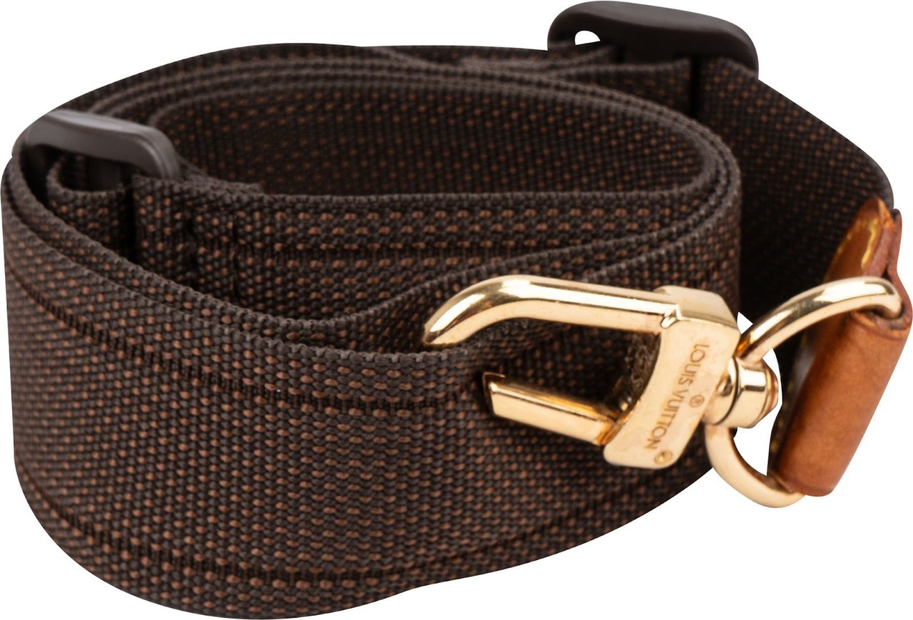 Louis Vuitton Cotton Adjustable Bags Strap Bruin
