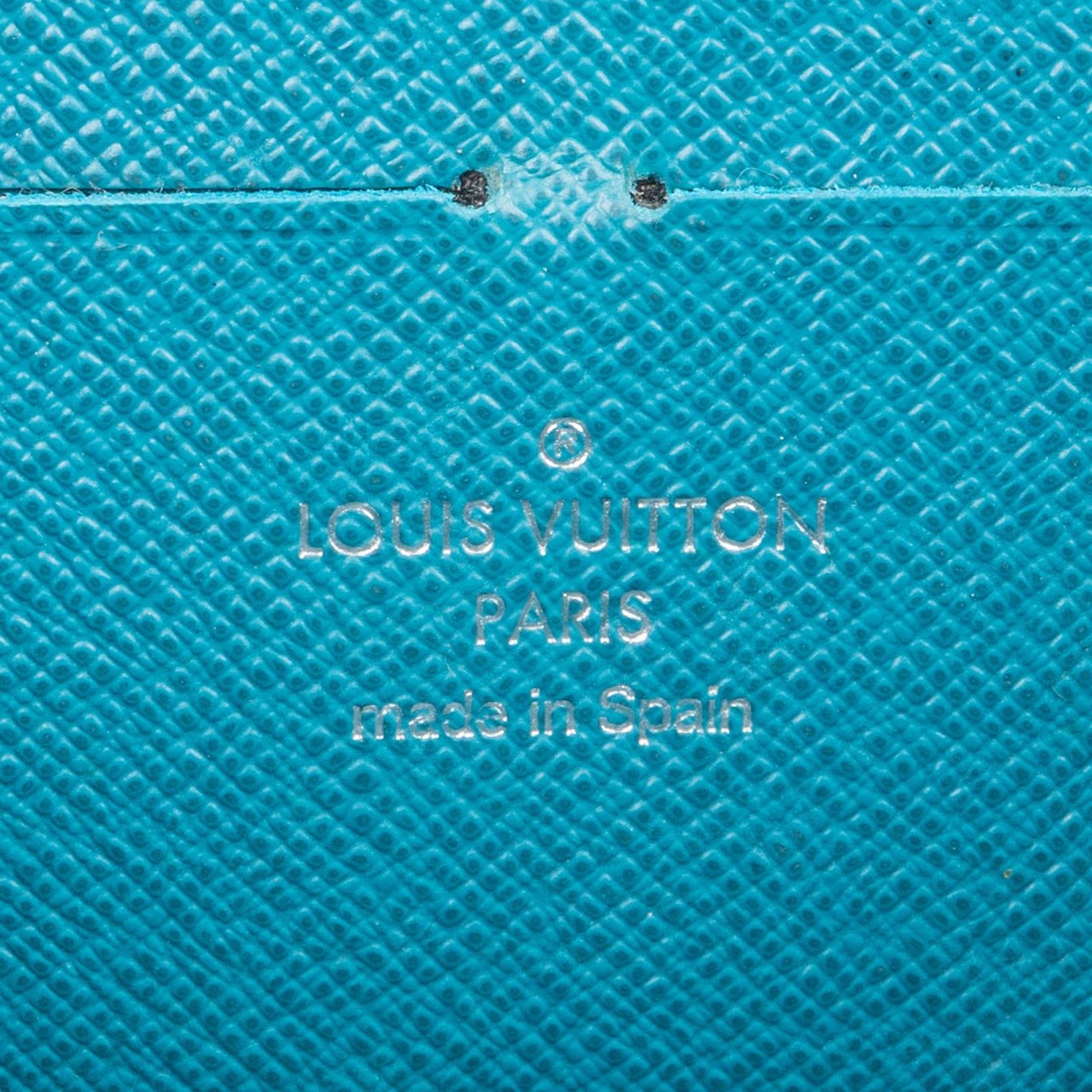Louis Vuitton Blue Epi Leather Zippy Wallet Blauw