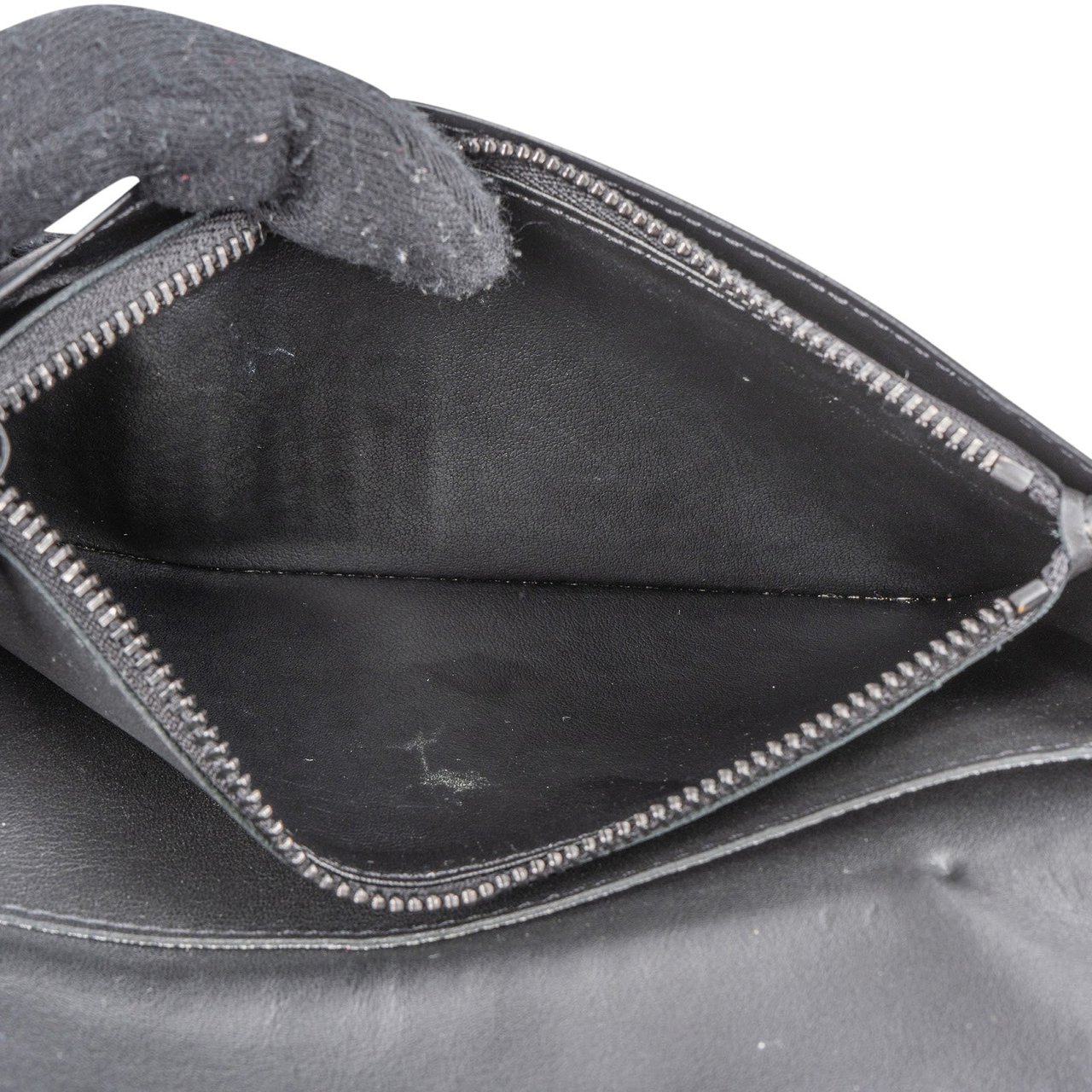 Louis Vuitton Black Leather Aerogram Brazza Wallet Zwart