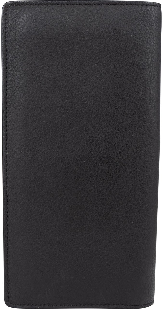 Louis Vuitton Black Leather Aerogram Brazza Wallet Zwart