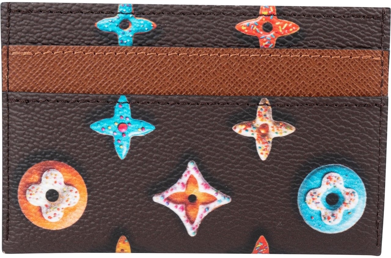 Louis Vuitton Monogram Chocolate Donut Double Card Holder Wallet Bruin