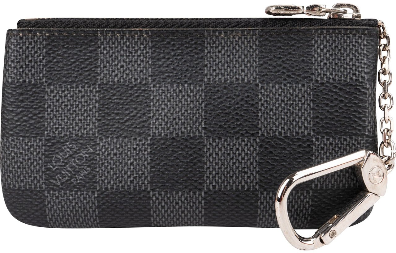 Louis Vuitton Monogram Damier Graphite Pochette Cles Key Pouch Wallet Zwart