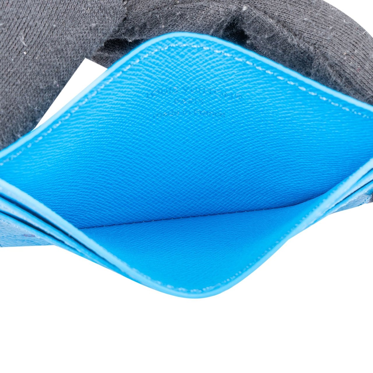 Louis Vuitton Monogram Summer Pool Double Card Holder Wallet Blauw