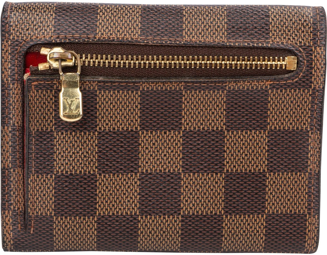 Louis Vuitton Monogram Damier Ebene Koala Wallet Bruin