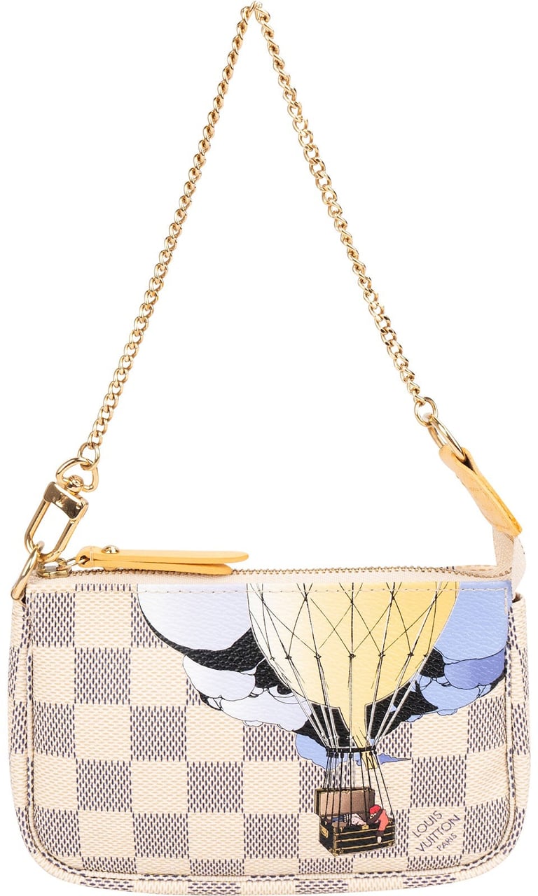 Louis Vuitton Monogram Damier Azur Illustre Mini Pochette Accessoires Handbag Divers
