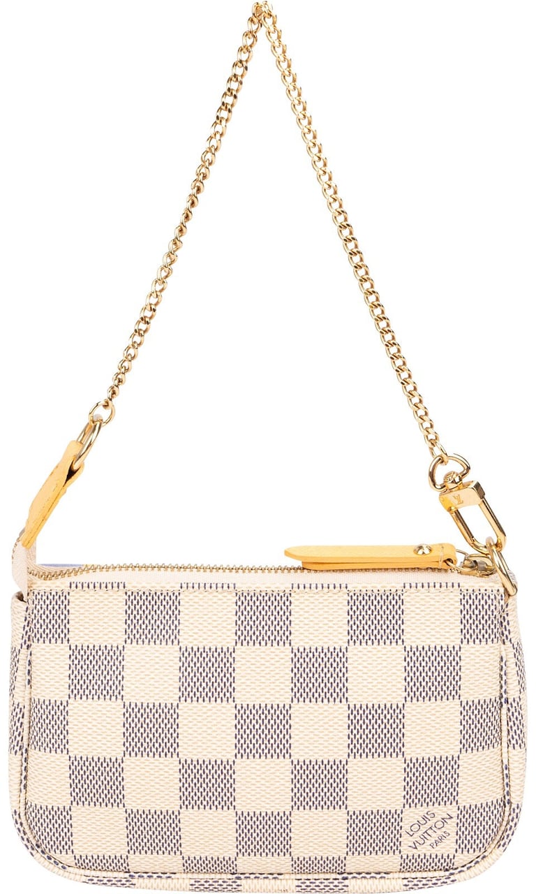 Louis Vuitton Monogram Damier Azur Illustre Mini Pochette Accessoires Handbag Divers
