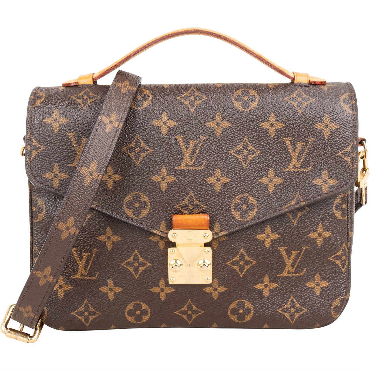 Louis Vuitton Monogram Canvas Pochette Métis Handbag Bruin