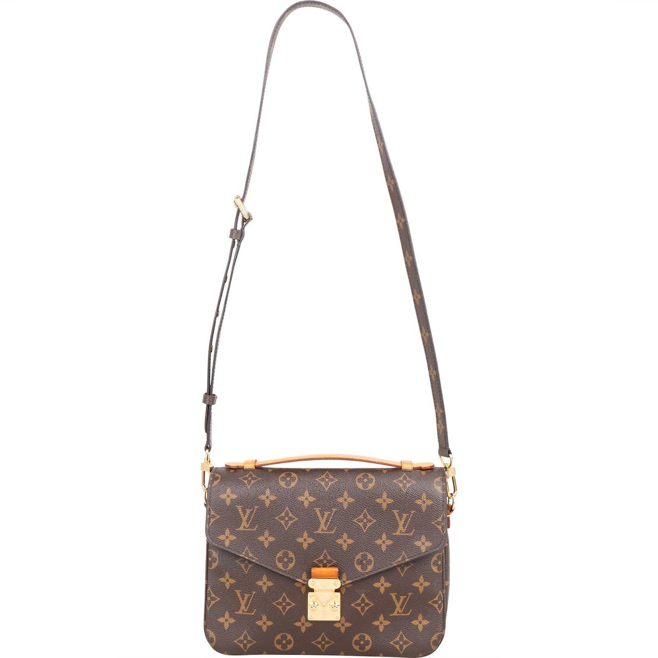 Louis Vuitton Monogram Canvas Pochette Métis Handbag Bruin