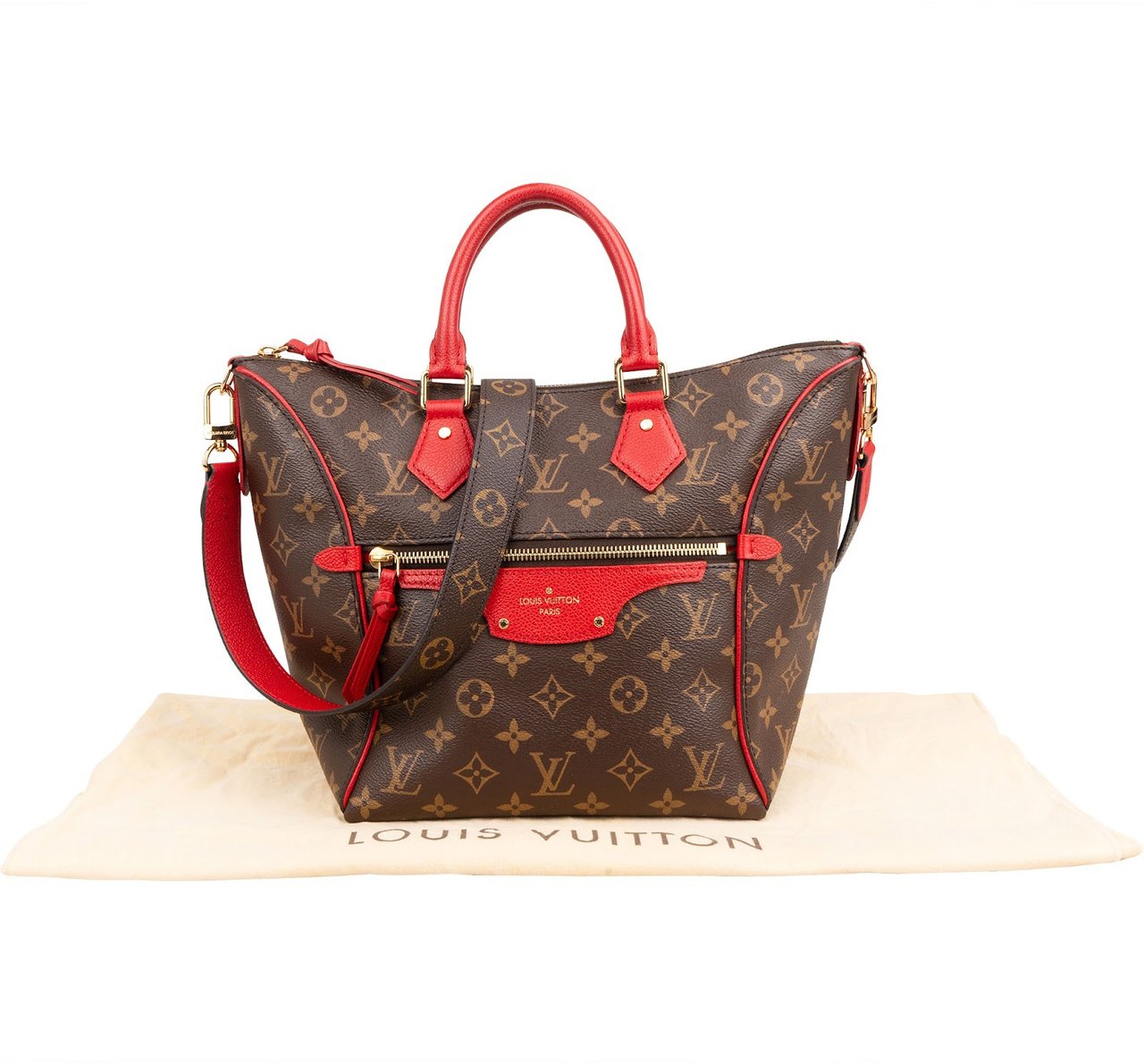 Louis Vuitton Monogram Canvas Tournelle PM Handbag Bruin