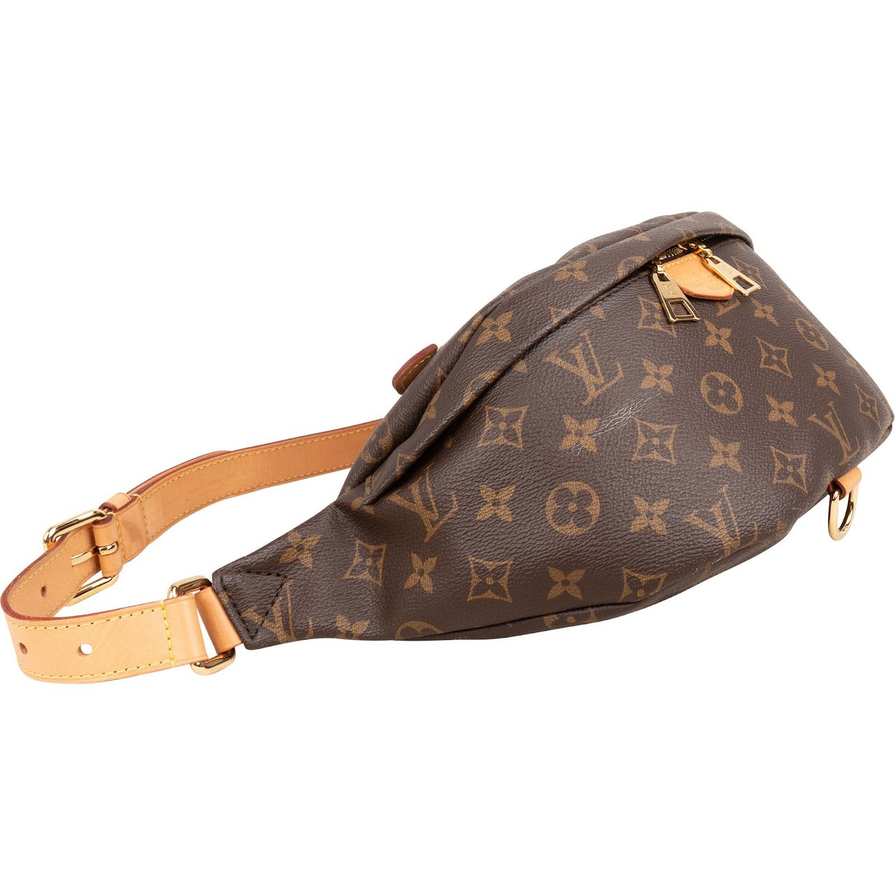 Louis Vuitton Monogram Canvas Crossbody Bag Bumbag Bruin