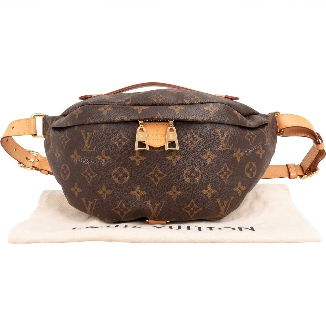 Louis Vuitton Monogram Canvas Crossbody Bag Bumbag Bruin