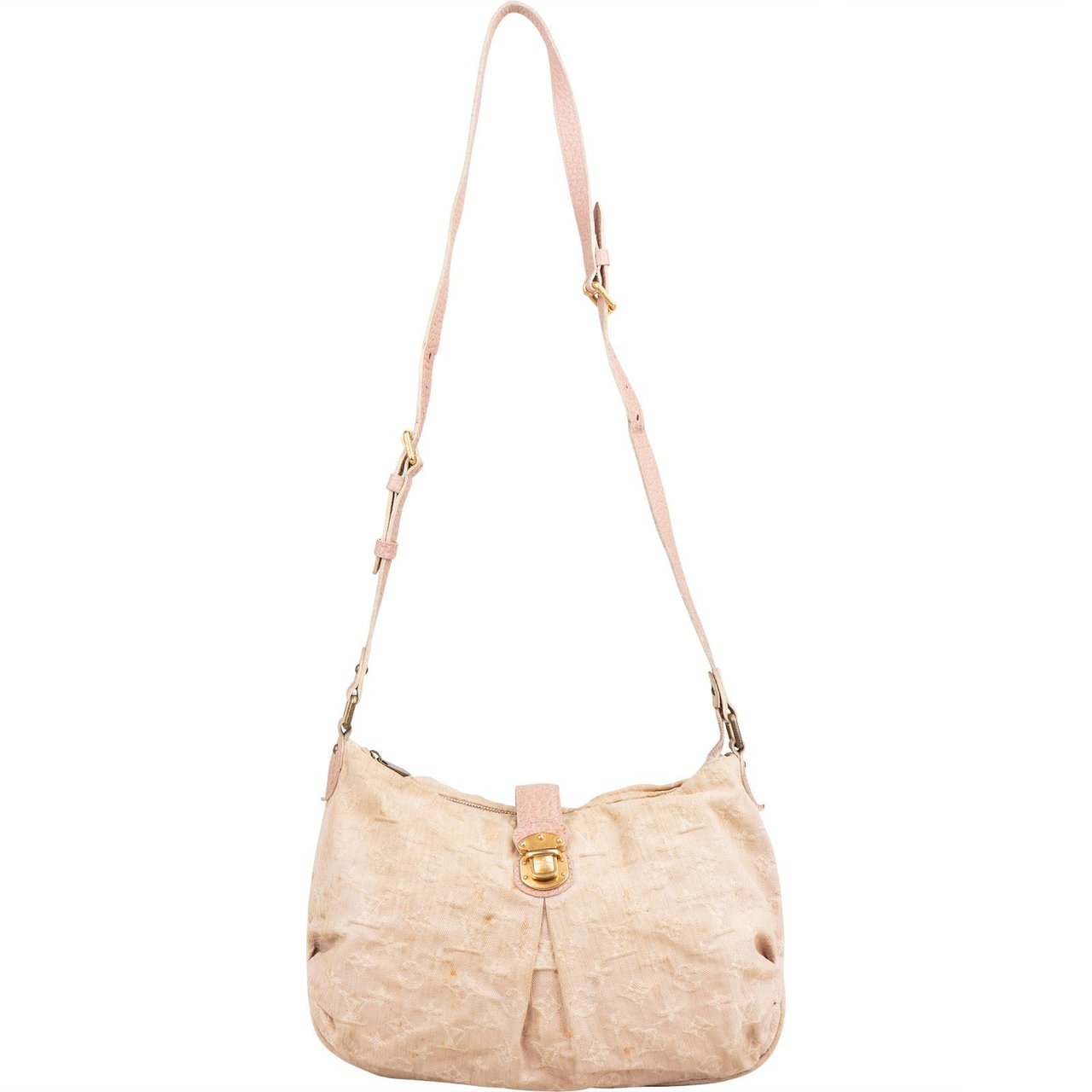 Louis Vuitton Mini Lin Monogram Slightly Crossbody Bag Rood