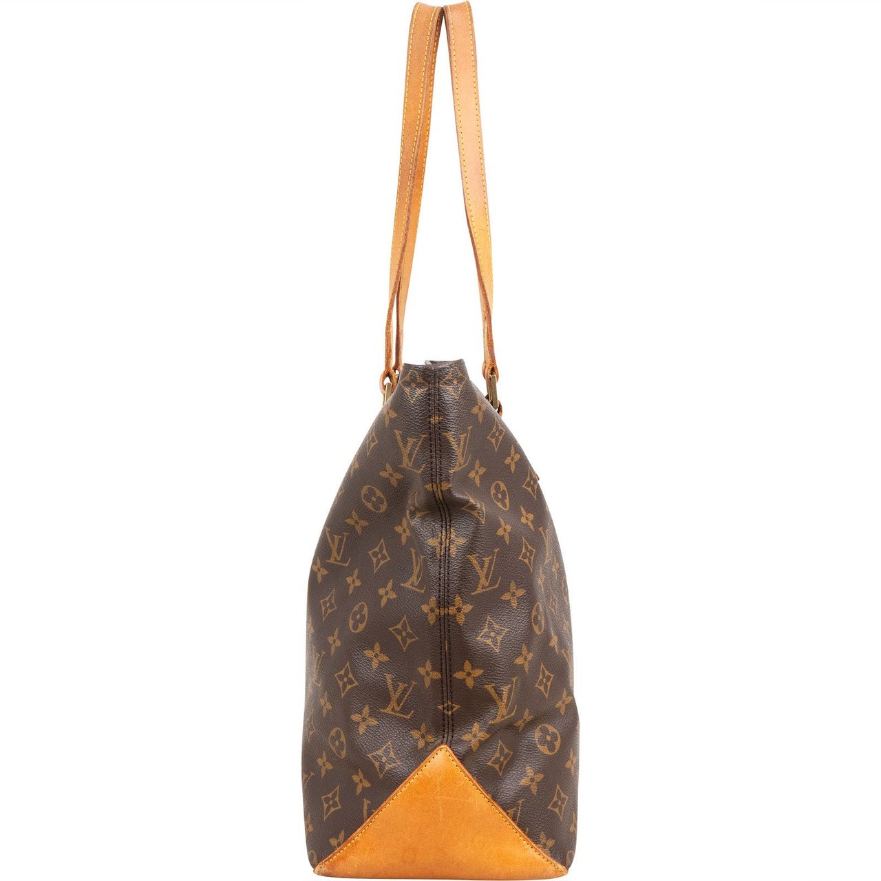 Louis Vuitton Monogram Canvas Cabas Mezzo Shoulder Bag Bruin