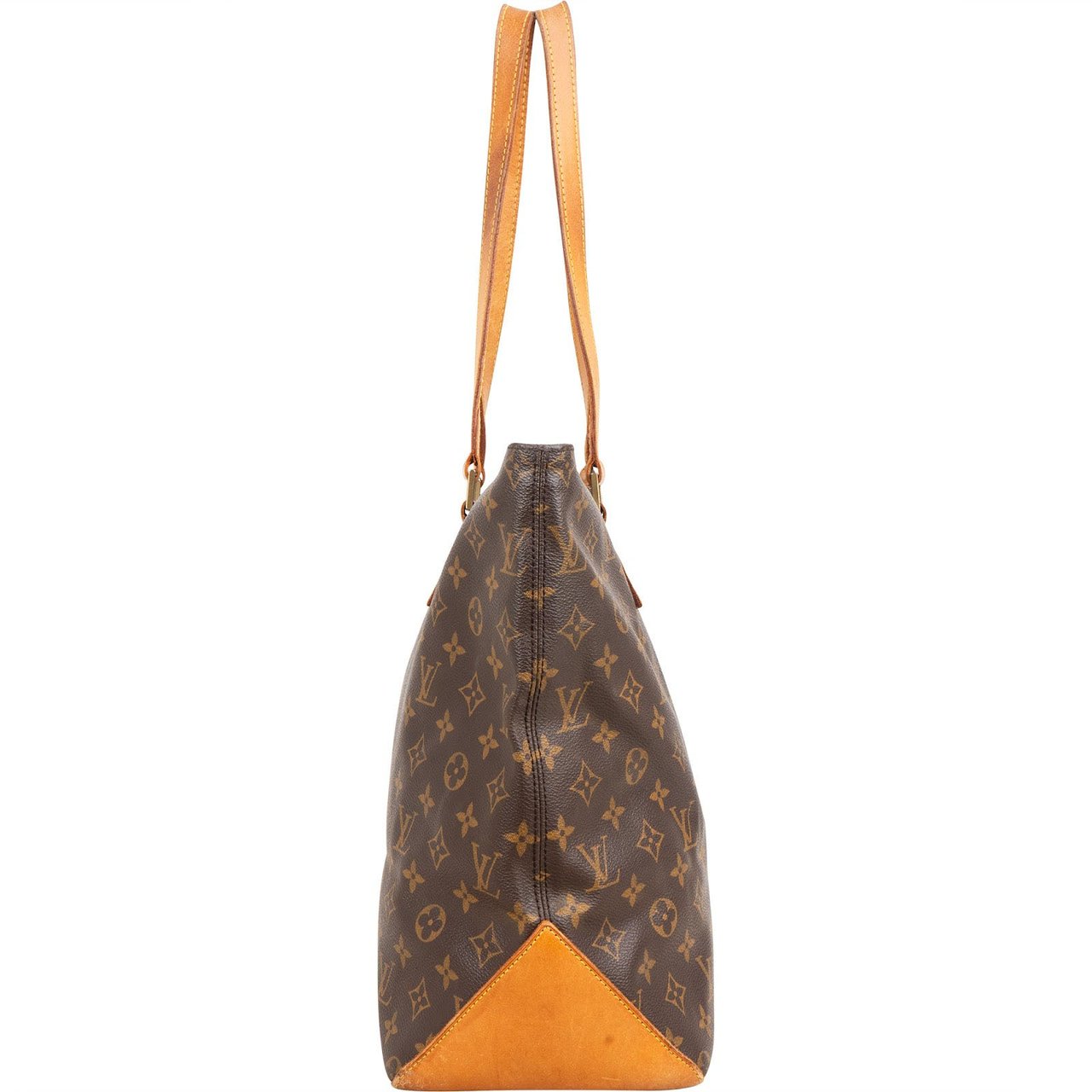 Louis Vuitton Monogram Canvas Cabas Mezzo Shoulder Bag Bruin