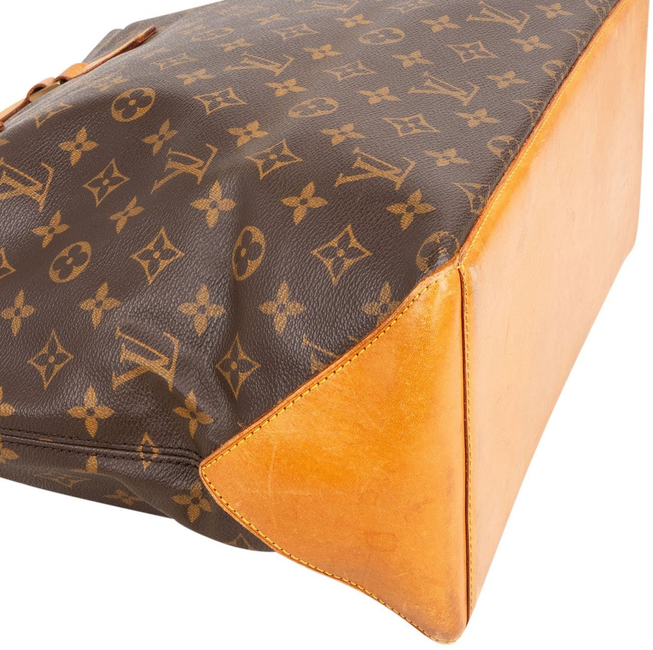 Louis Vuitton Monogram Canvas Cabas Mezzo Shoulder Bag Bruin