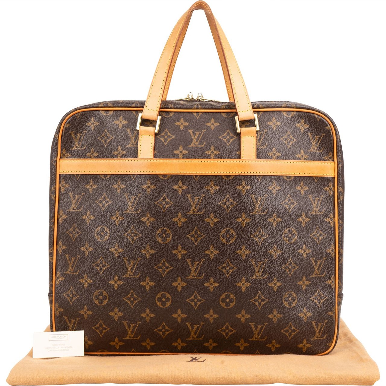 Louis Vuitton Monogram Canvas Porte-Documents Pegasus Handbag Bruin