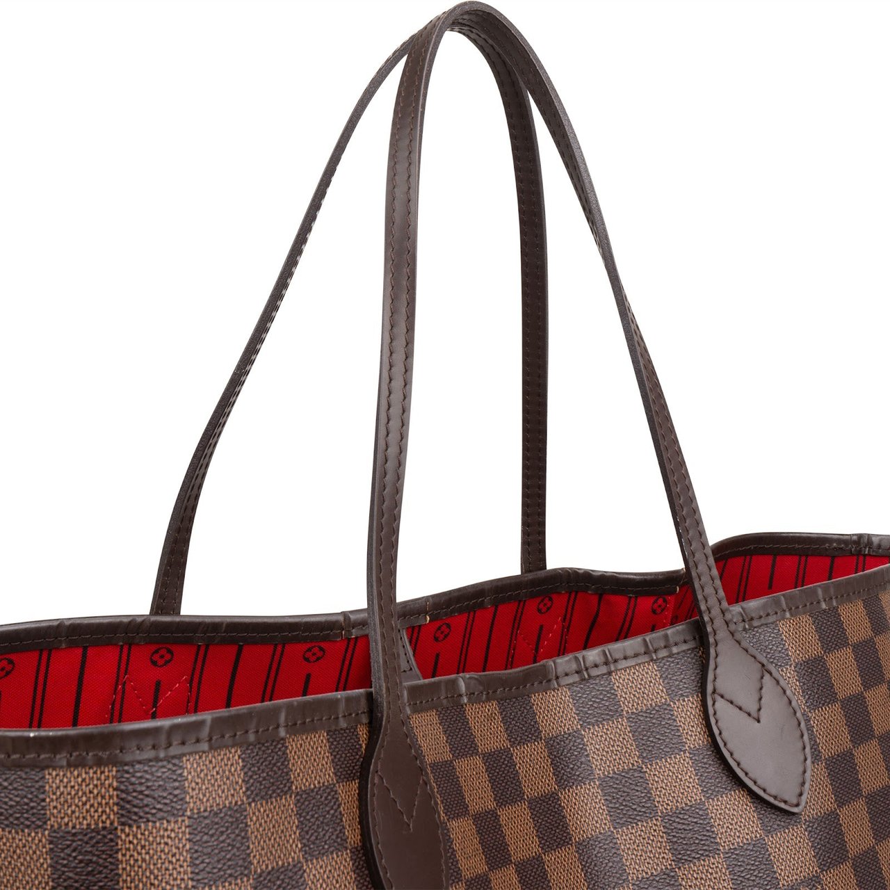 Louis Vuitton Monogram Damier Ebene Canvas Neverfull GM Shoulder Bag Bruin