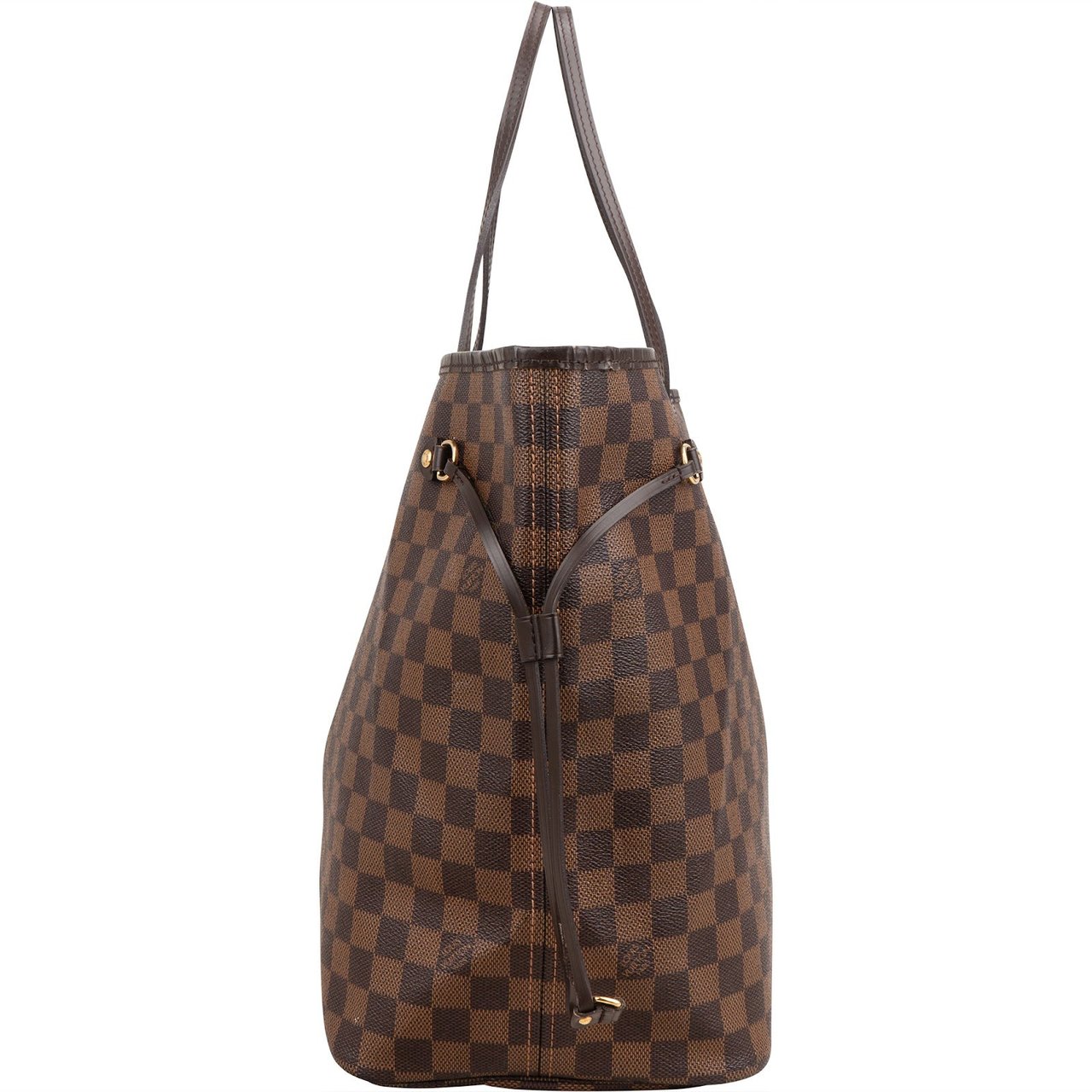 Louis Vuitton Monogram Damier Ebene Canvas Neverfull GM Shoulder Bag Bruin
