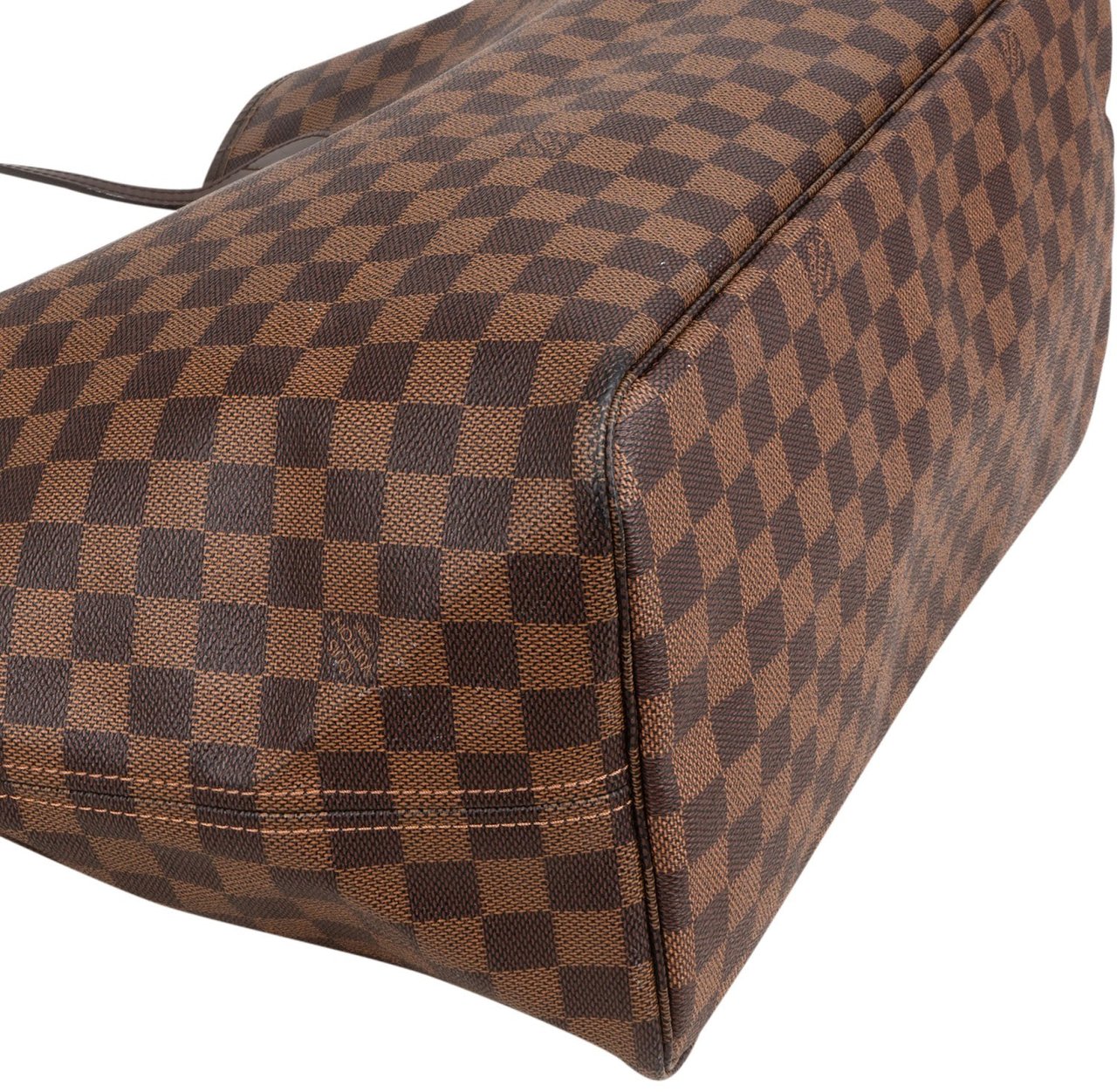 Louis Vuitton Monogram Damier Ebene Canvas Neverfull GM Shoulder Bag Bruin