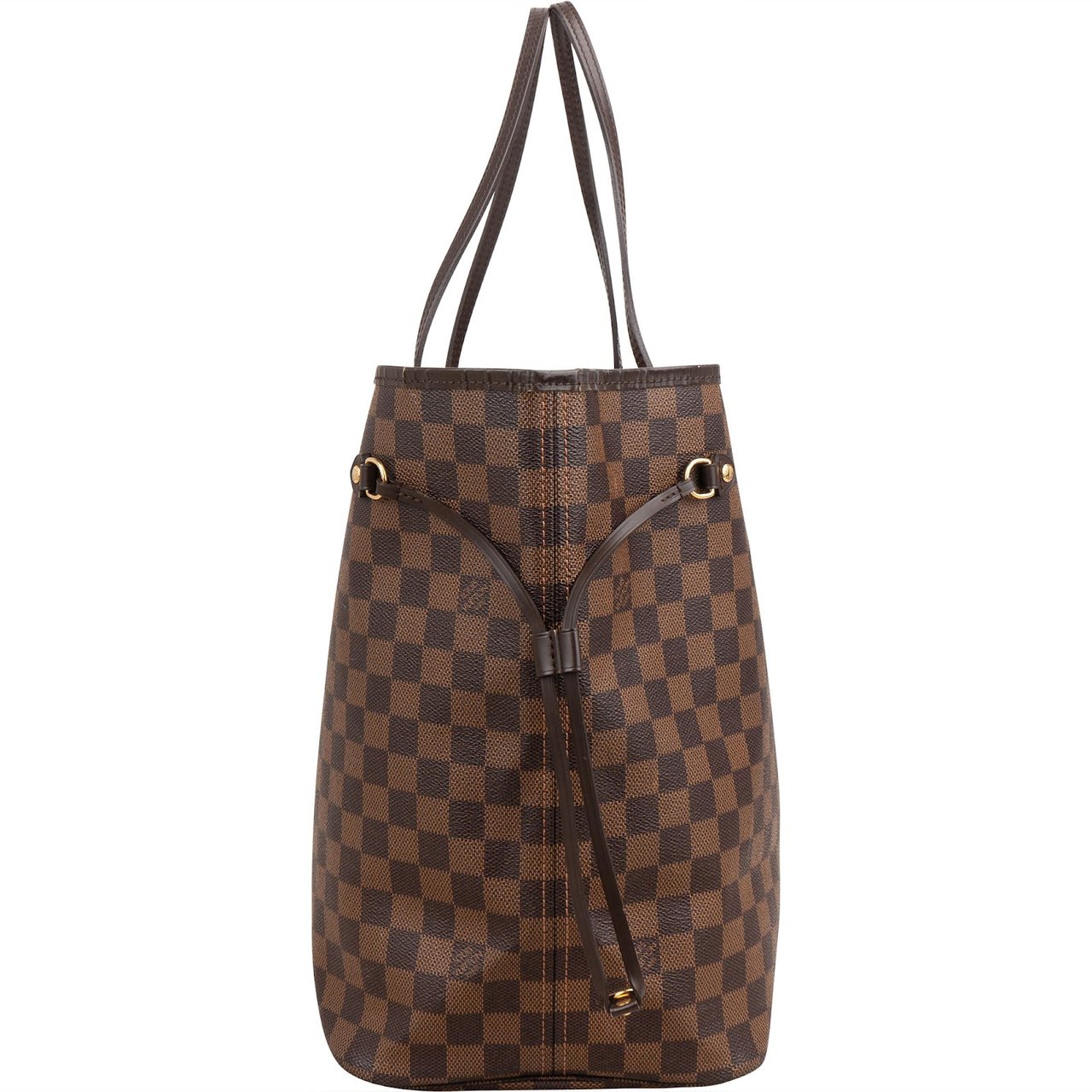 Louis Vuitton Monogram Damier Ebene Canvas Neverfull GM Shoulder Bag Bruin