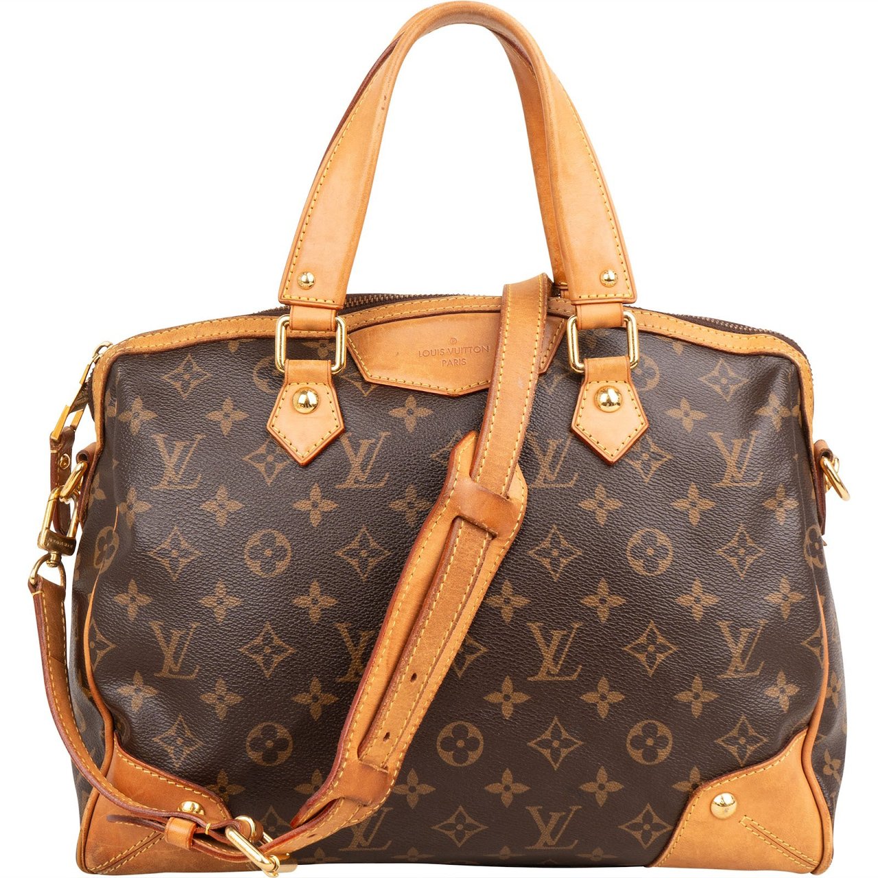 Louis Vuitton Monogram Canvas Retiro PM Handbag Bruin