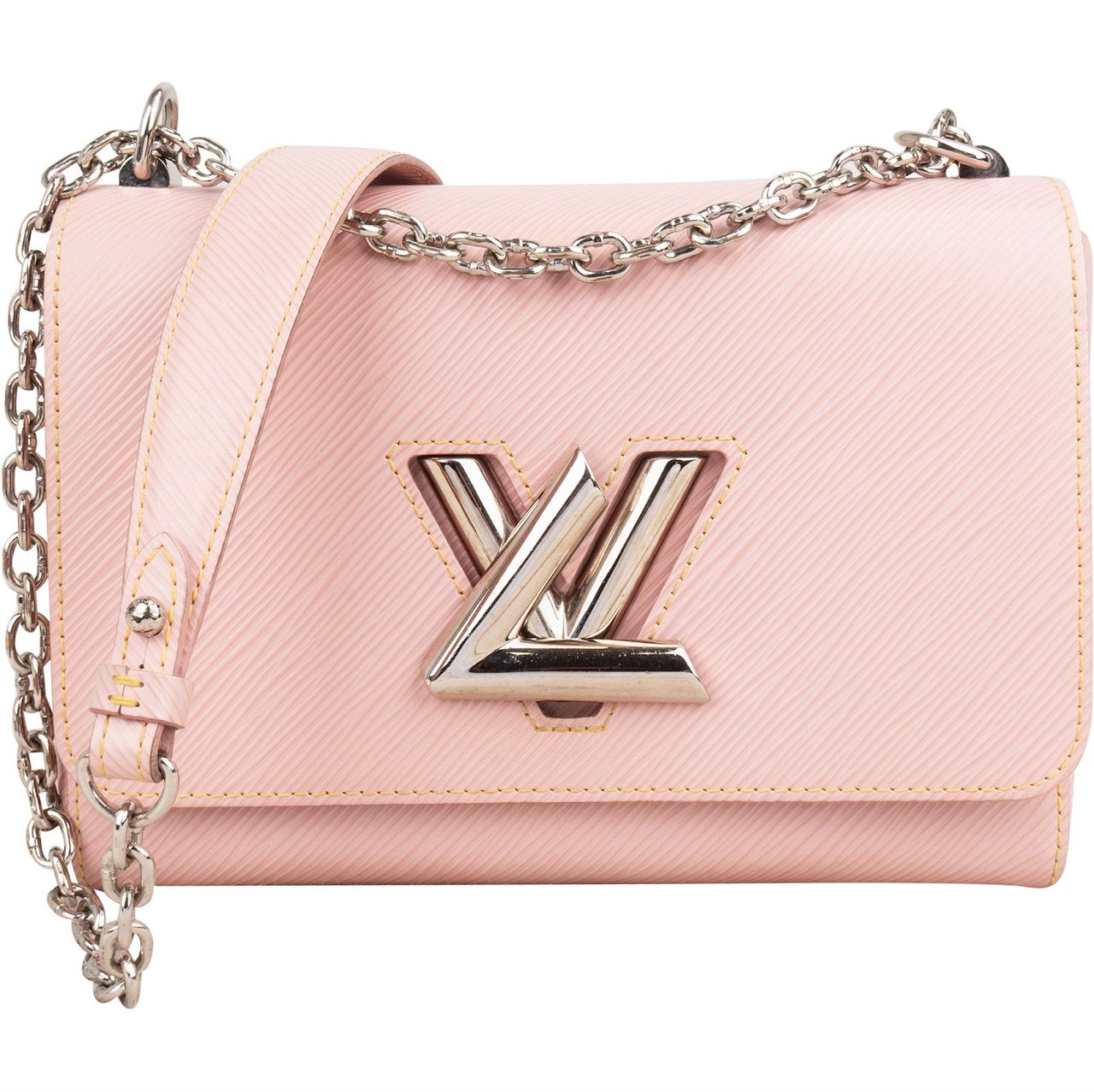 Louis Vuitton Pink Epi Leather Twist MM Crossbody Bag Roze