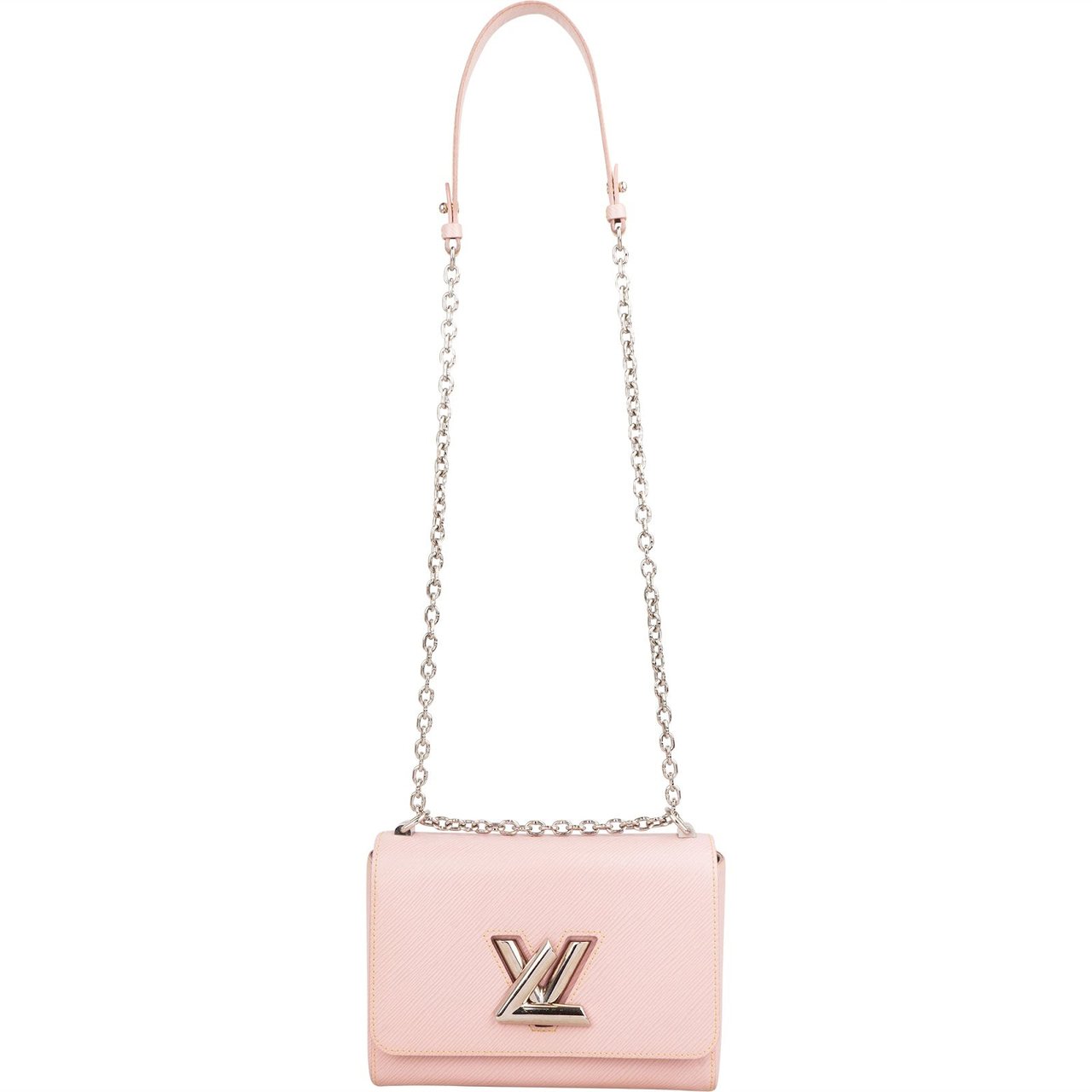 Louis Vuitton Pink Epi Leather Twist MM Crossbody Bag Roze