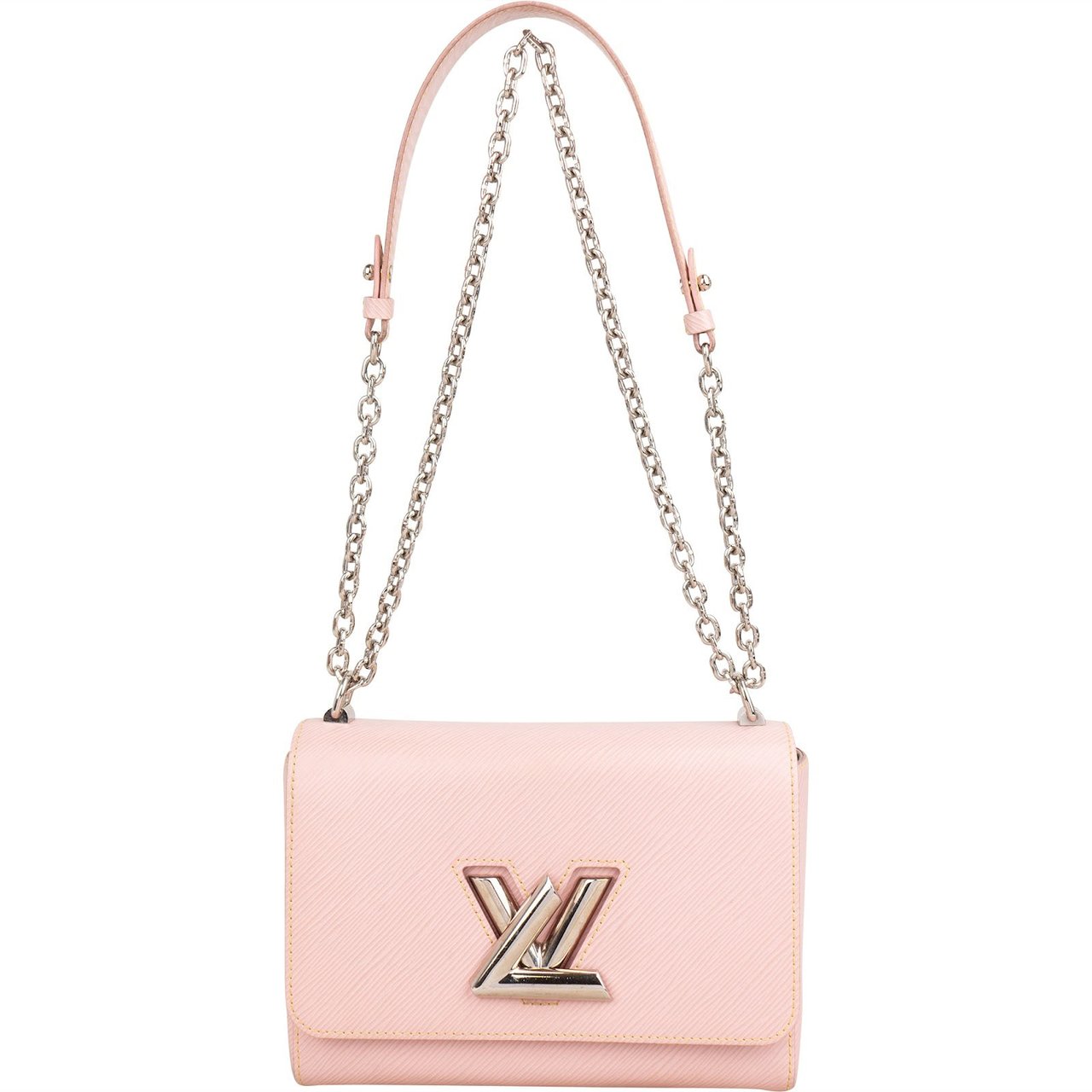 Louis Vuitton Pink Epi Leather Twist MM Crossbody Bag Roze