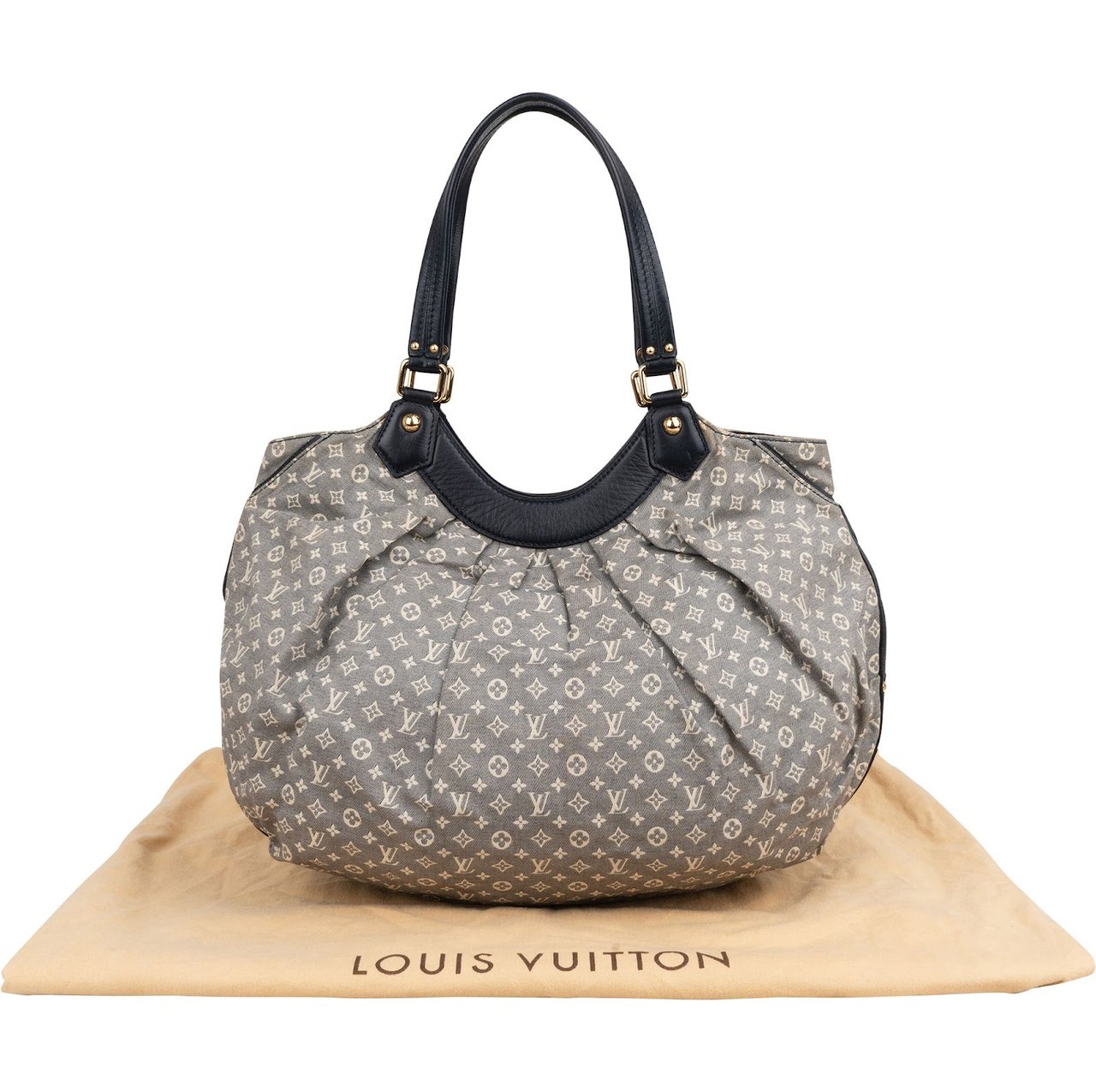 Louis Vuitton Monogram Mini Lin Idylle Shoulder Bag Donkergrijs