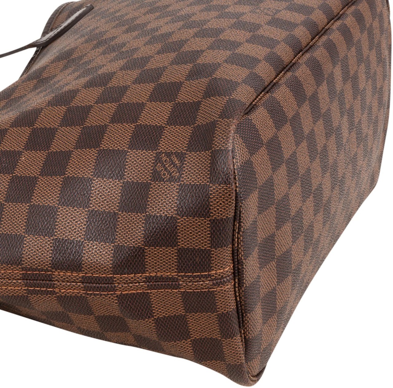 Louis Vuitton Monogram Damier Ebene Canvas Neverfull MM Shoulder Bag Bruin