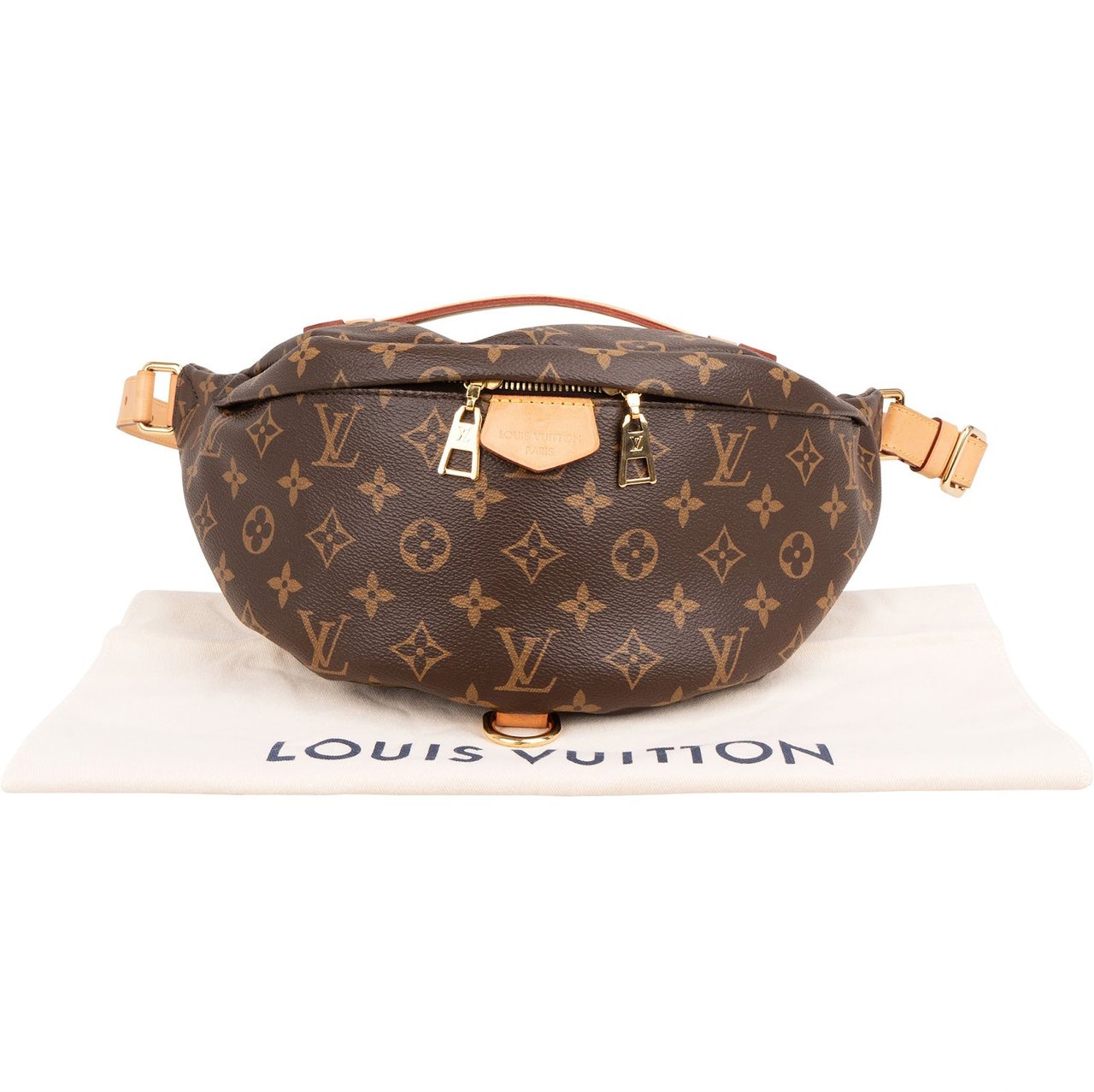 Louis Vuitton Monogram Canvas Crossbody Bag Bumbag Bruin