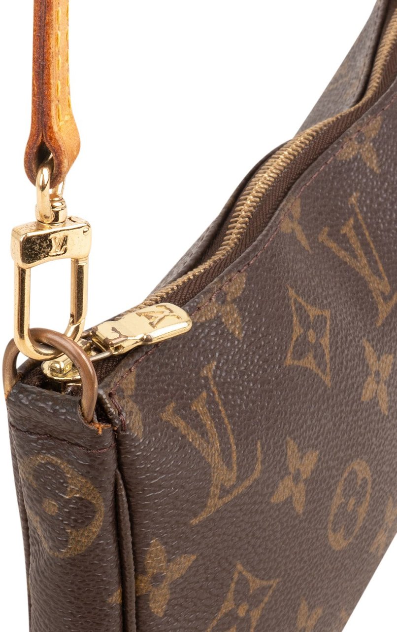 Louis Vuitton Monogram Canvas Pochette Accessoires Crossbody Bag Bruin