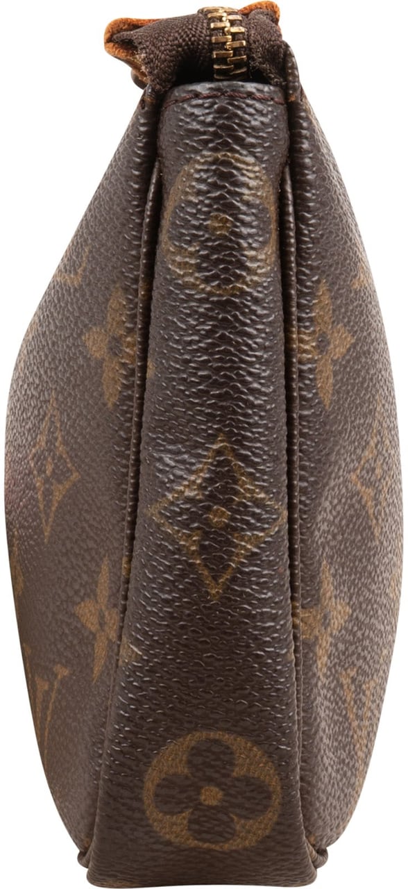 Louis Vuitton Monogram Canvas Pochette Accessoires Crossbody Bag Bruin