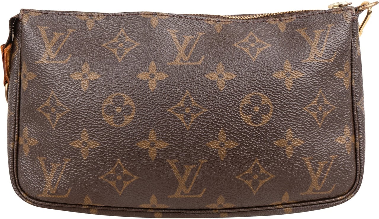 Louis Vuitton Monogram Canvas Pochette Accessoires Crossbody Bag Bruin