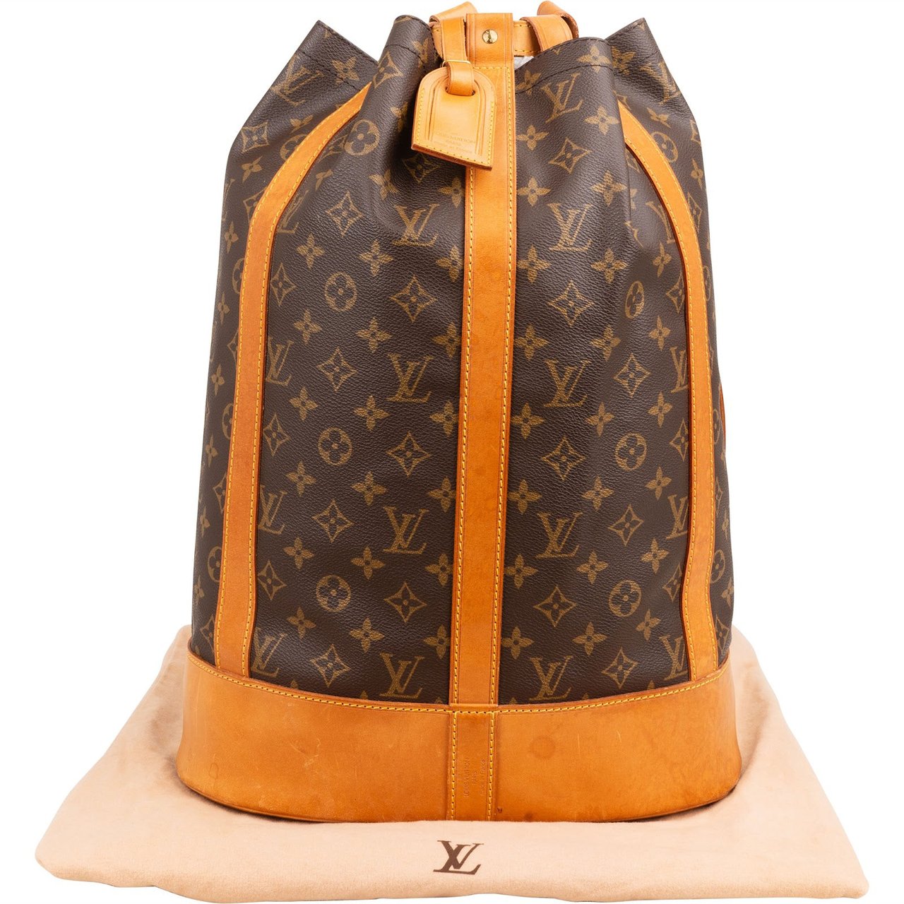 Louis Vuitton Monogram Canvas Randonnee GM Backpack Shoulder Bag Bruin