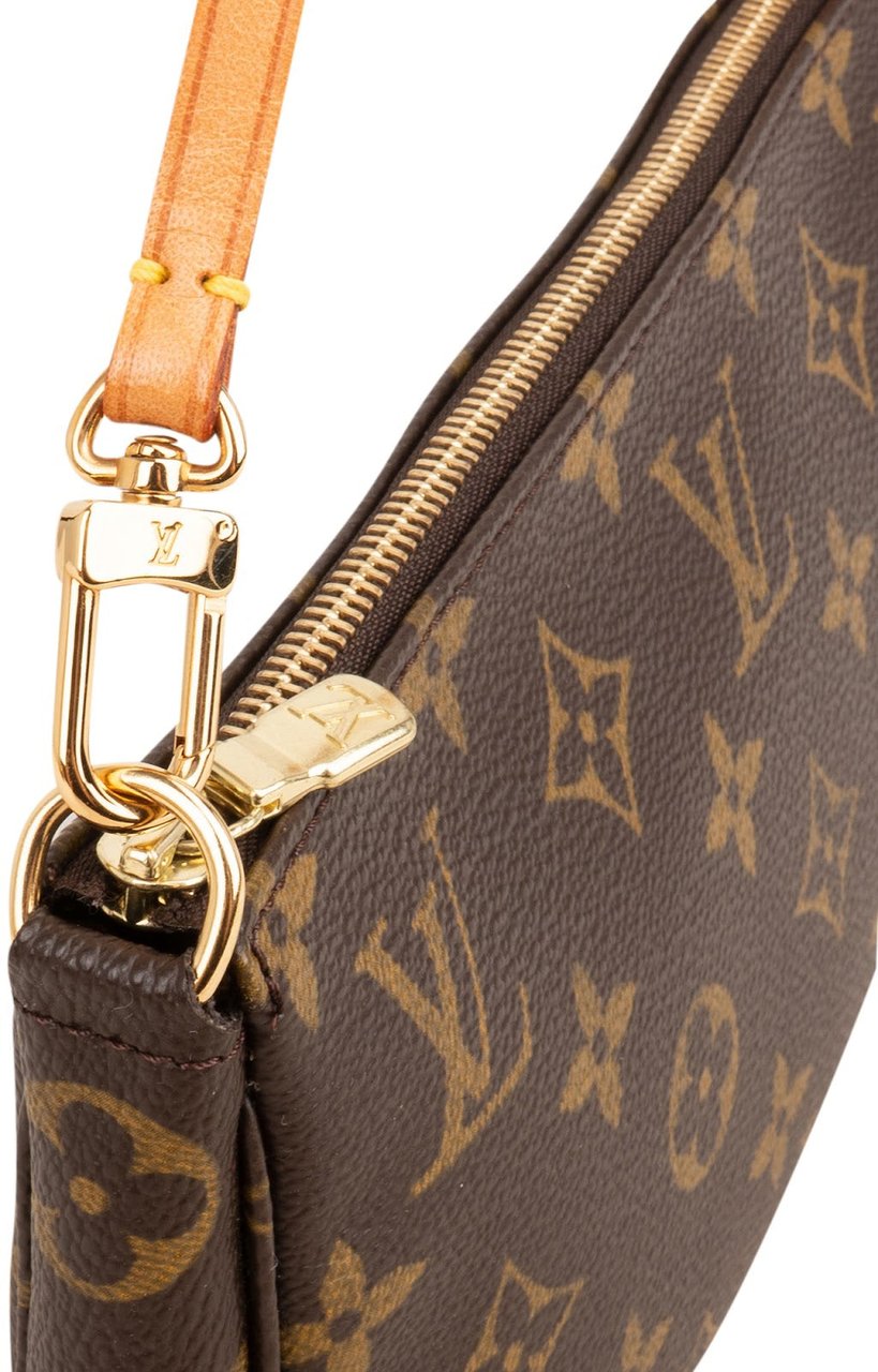 Louis Vuitton Monogram Canvas Pochette Accessoires Handbag Bruin