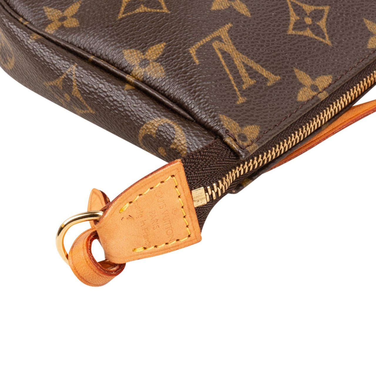 Louis Vuitton Monogram Canvas Pochette Accessoires Handbag Bruin