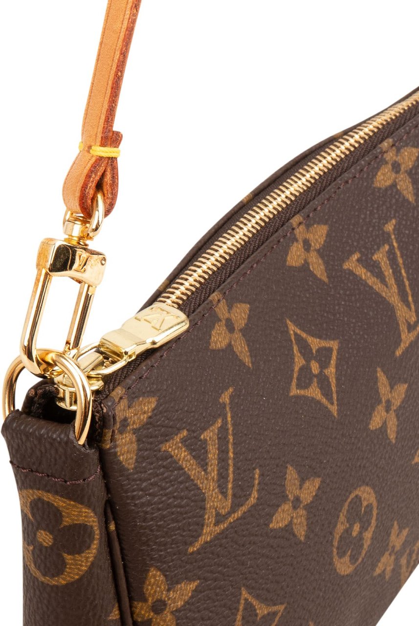 Louis Vuitton Monogram Canvas Pochette Accessoires Handbag Bruin