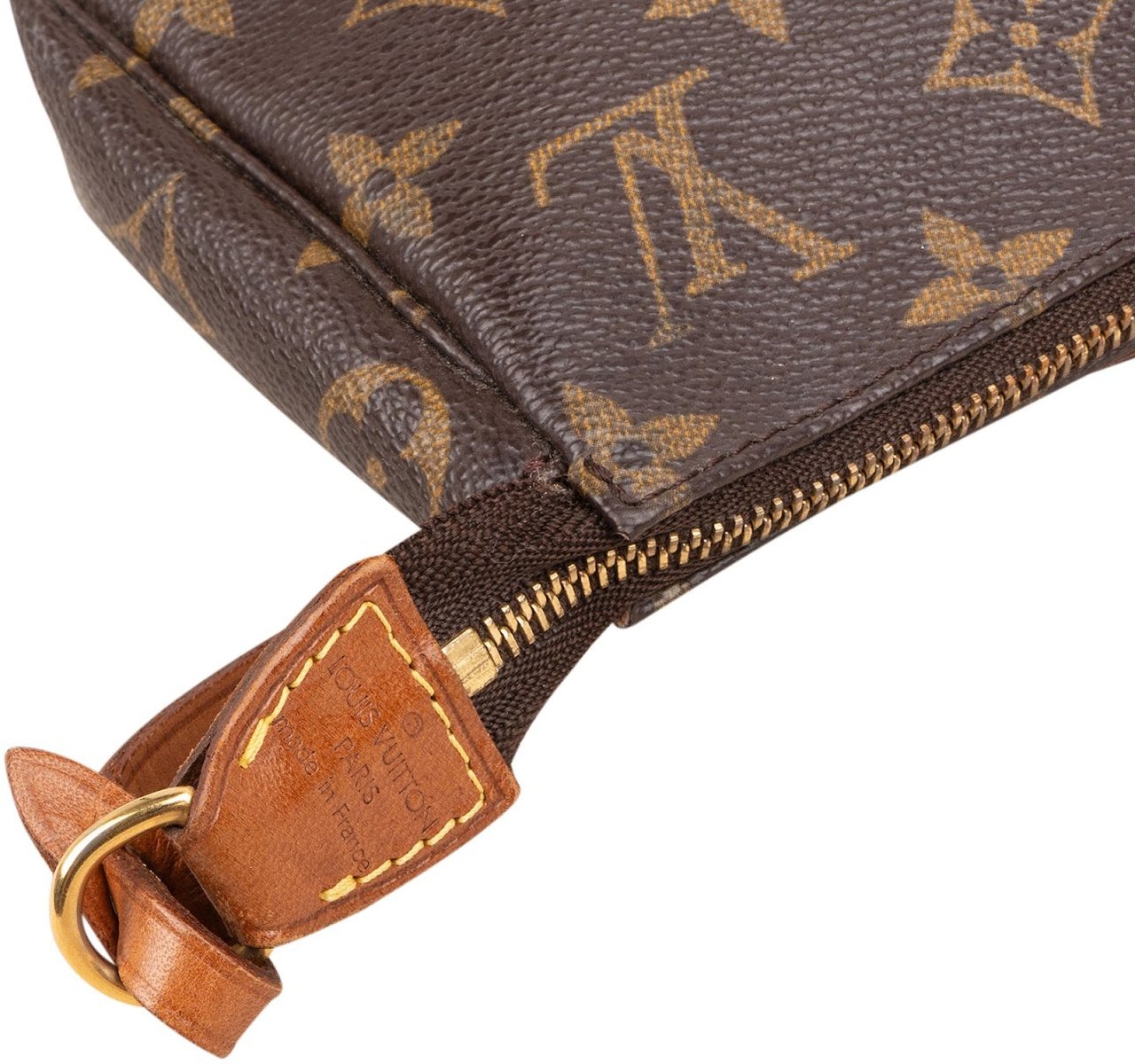 Louis Vuitton Monogram Canvas Pochette Accessoires Handbag Bruin