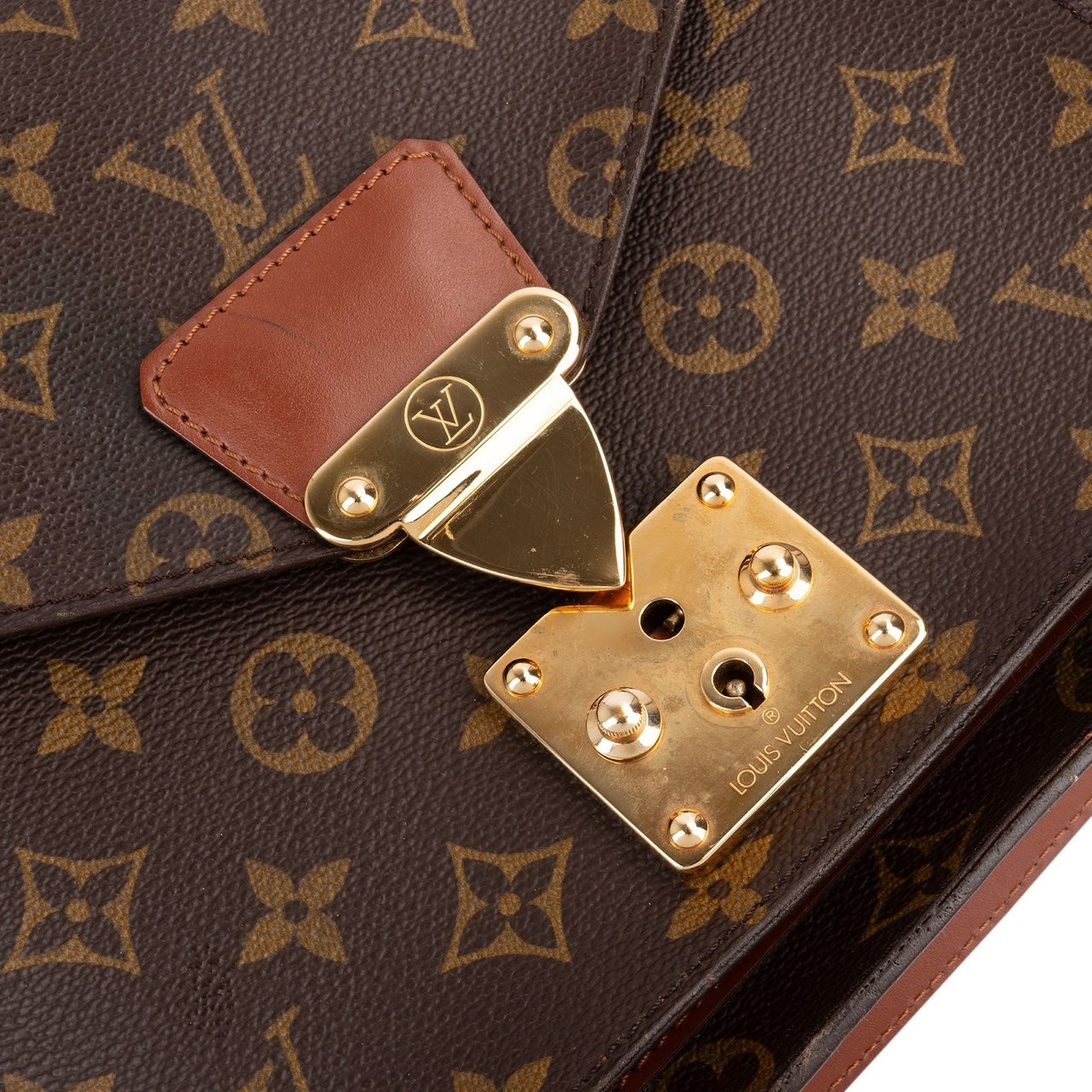 Louis Vuitton Monogram Canvas Monceau Handbag Bruin
