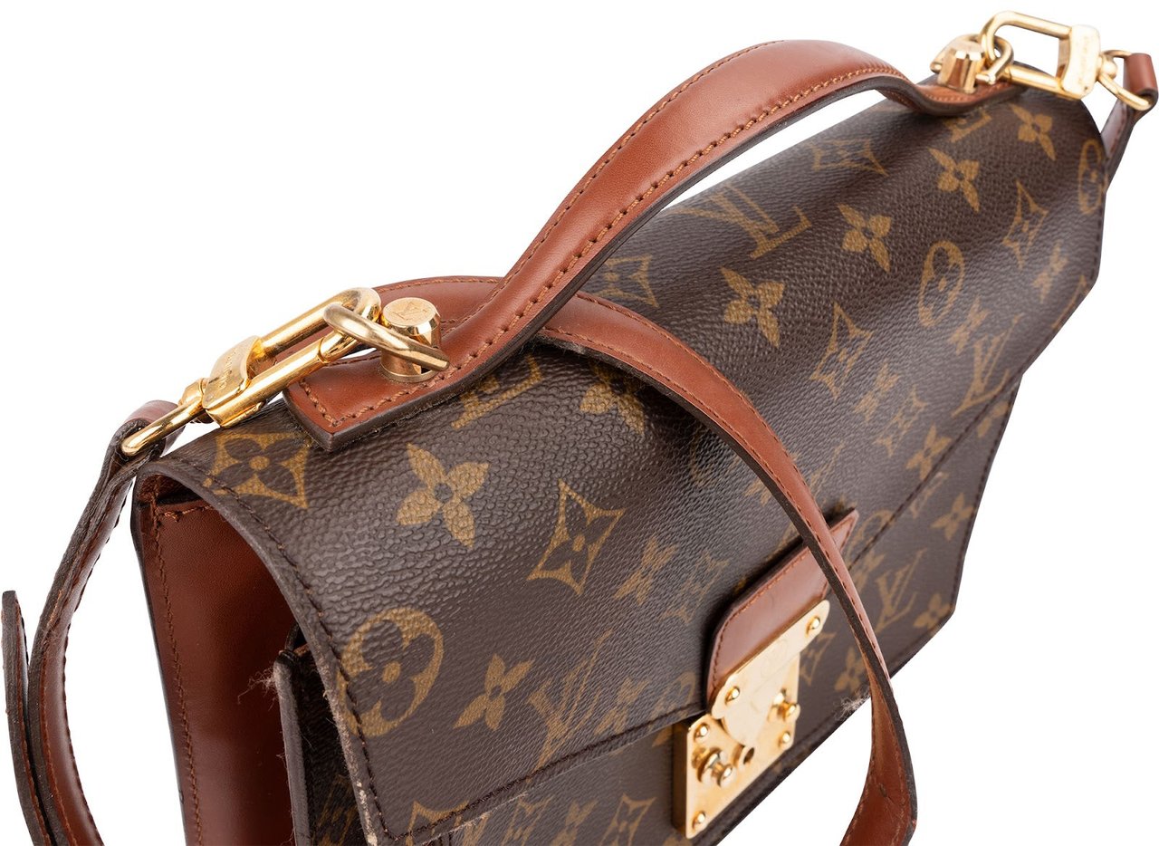 Louis Vuitton Monogram Canvas Monceau Handbag Bruin