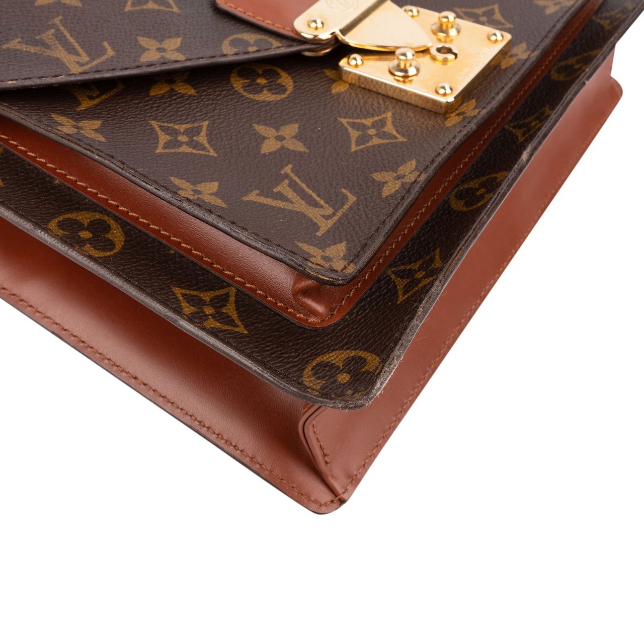 Louis Vuitton Monogram Canvas Monceau Handbag Bruin